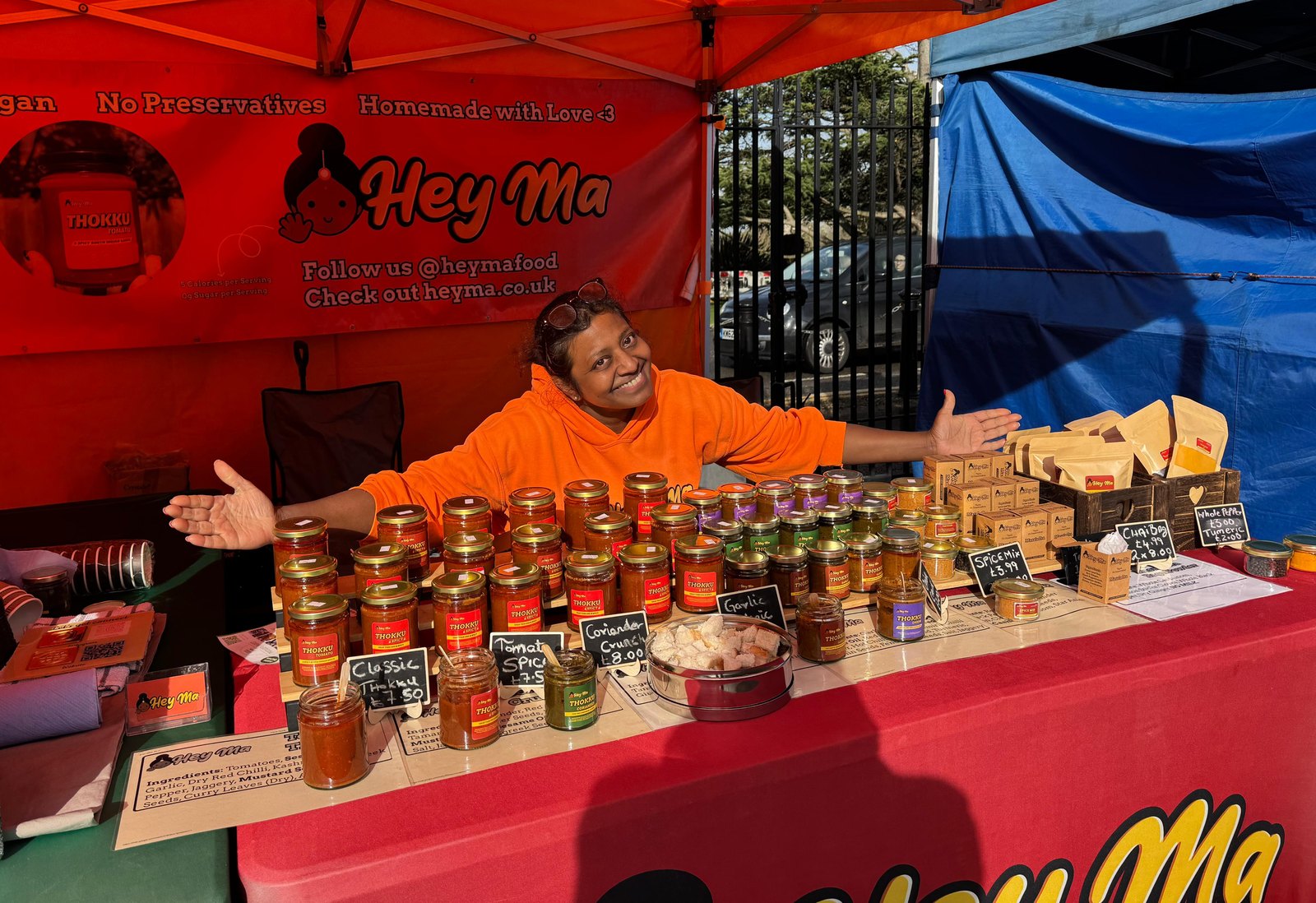Hema at her Hey Ma market stall